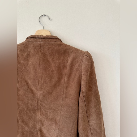 Vintage Winlit Suede Leather Blazer Jacket - Picture 9 of 15